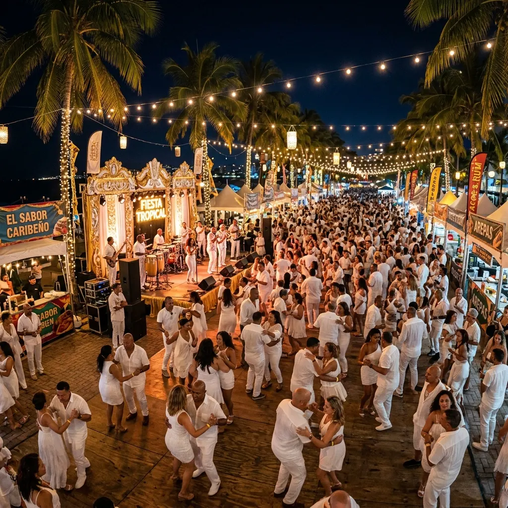 La Placita Houston – 5000 guests White Linen Party night event